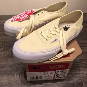 Tender yellow canvas vans